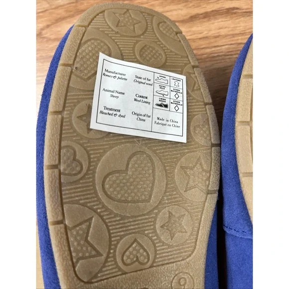 BEARPAW Belinda Waterproof Suede Moccasins Women's Size 9 Ultramarine NEW - Picture 12 of 12